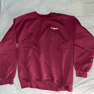 Stitched “Babygirl” crew neck
